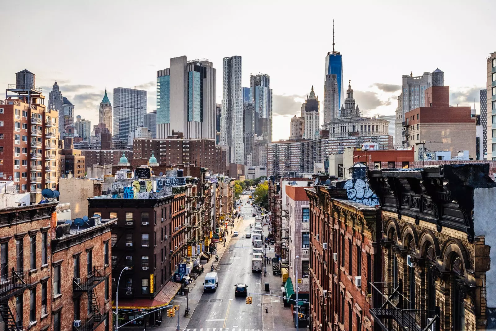 Veduta di Chinatown New York.