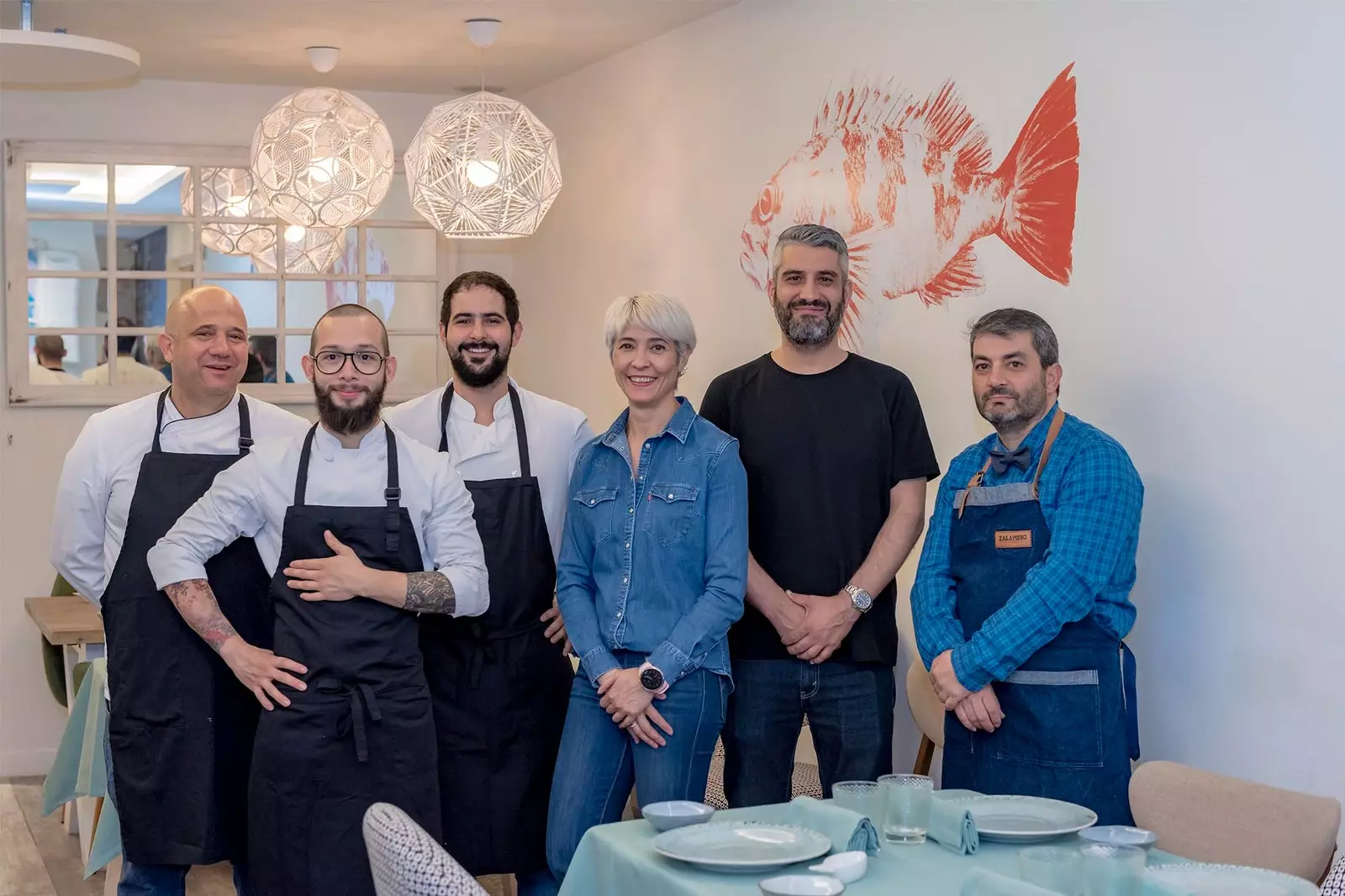 Ana Losada e sua equipe Zalamero