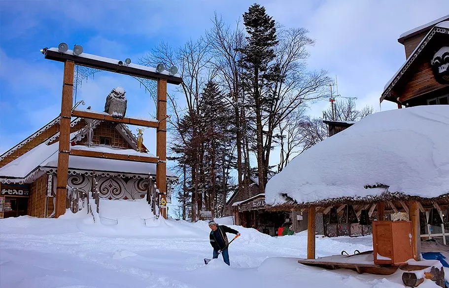 Akankohan je tradičná dedina Ainu