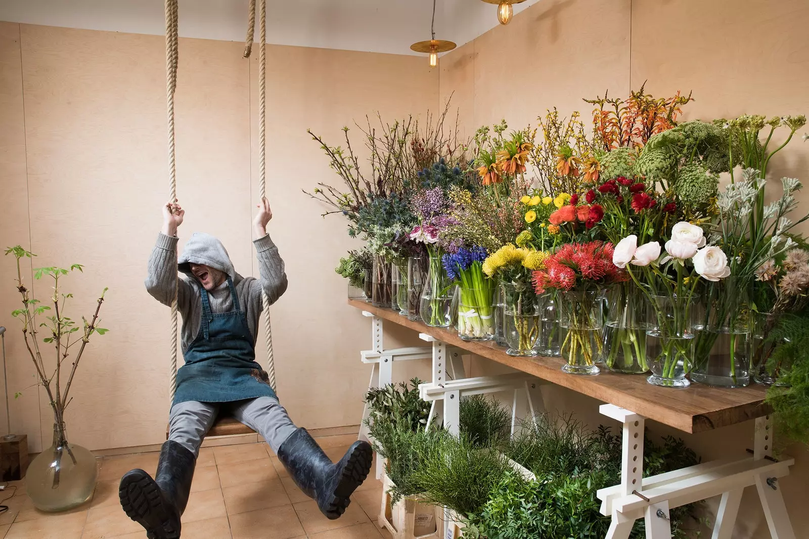 Blomsterhandlere byder foråret velkommen