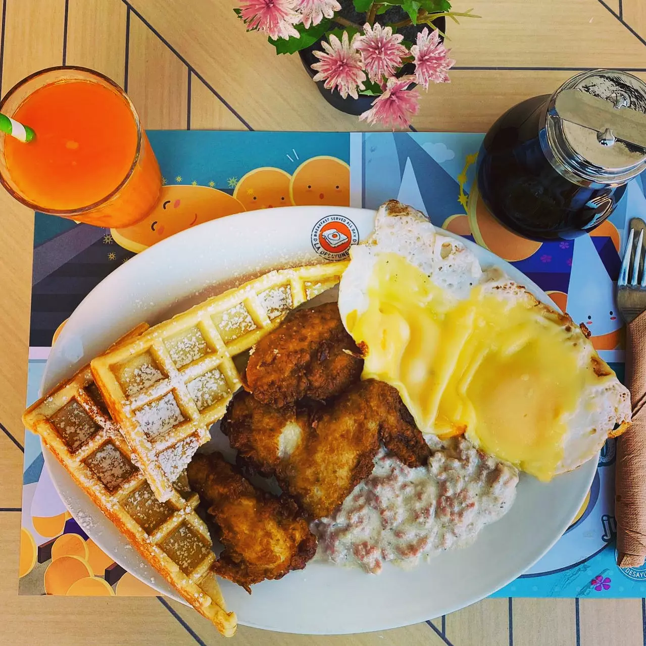 Amish Fried Chicken Waffles