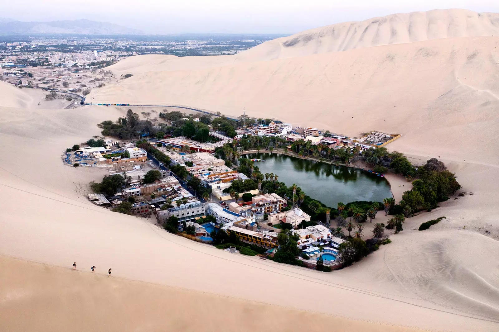 The dunes of the oasis of Huacachina