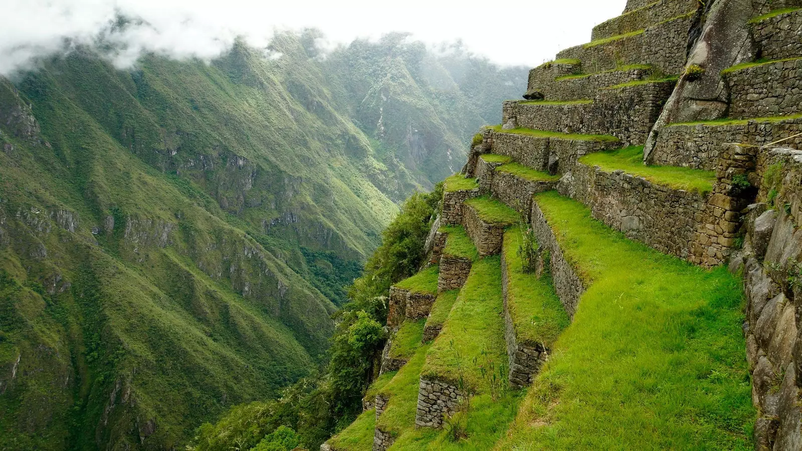 Het masker is verplicht tijdens de tour van Machu Picchu