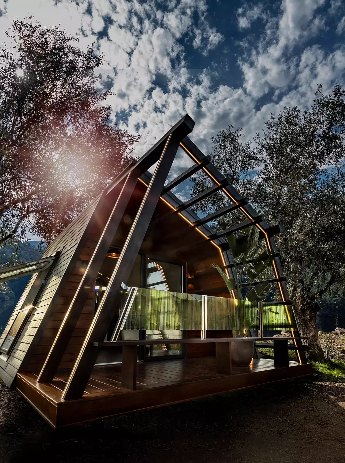 Una cabina prefabbricata dell'azienda galiziana Quechova.