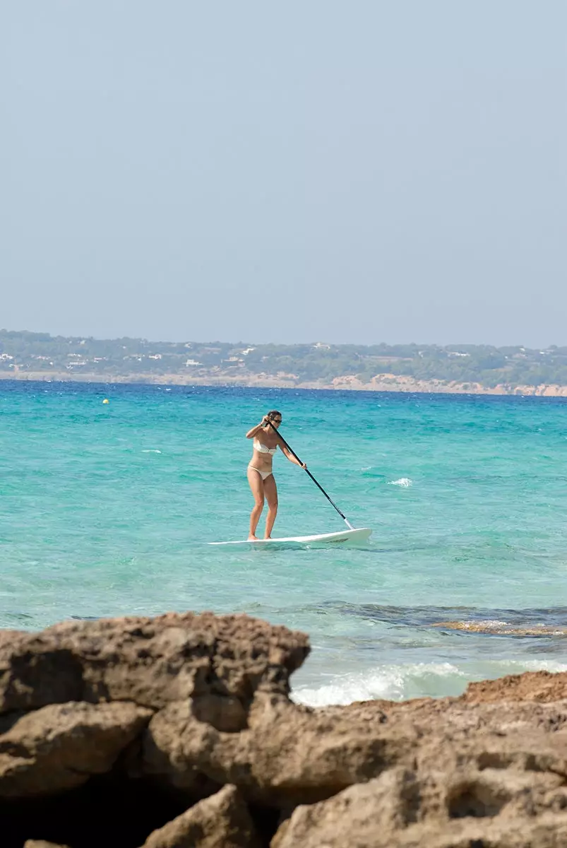 Paddlesurfen in Formentera