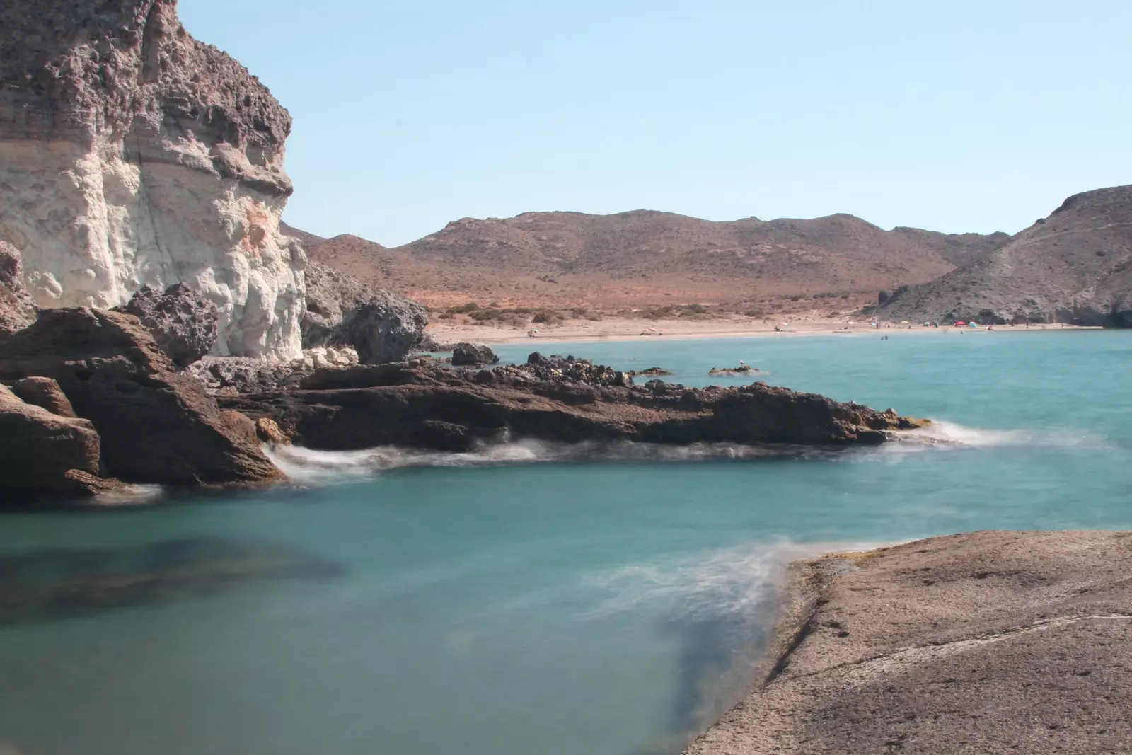 Cala de la Media Luna w Cabo de Gata Almería.