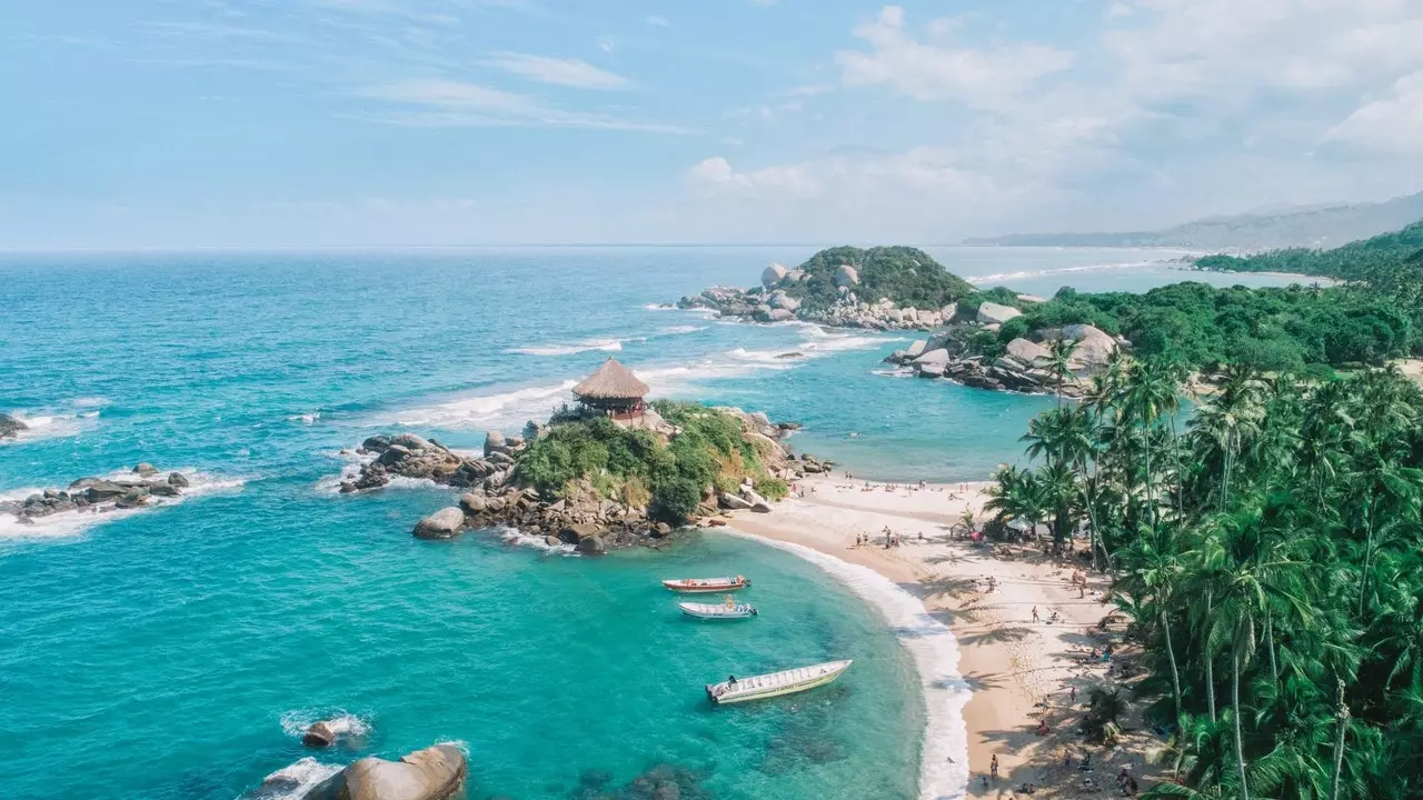 Tayrona Park, þar sem Karíbahafið og kólumbíski frumskógur verða eitt