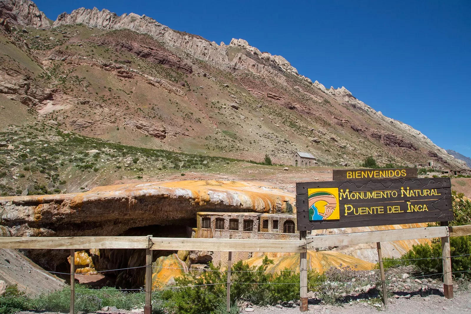 Inca Bridge Andes Mendoza Argentína