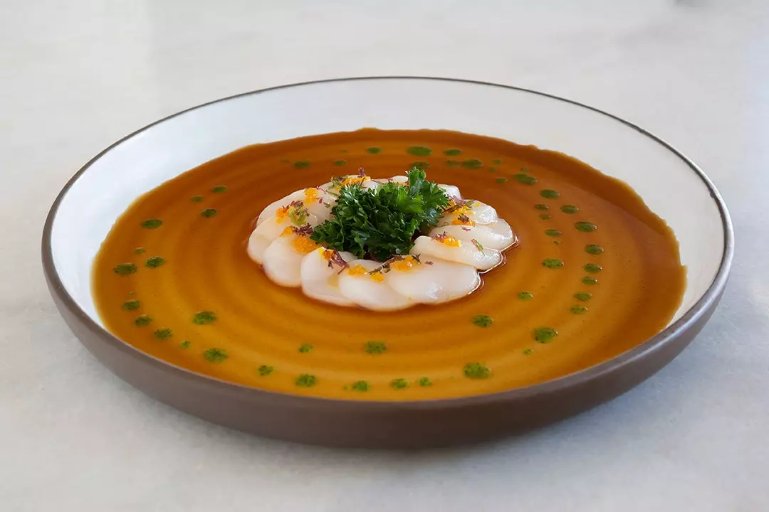 Tiradito de pétoncles de L.A. Sushi