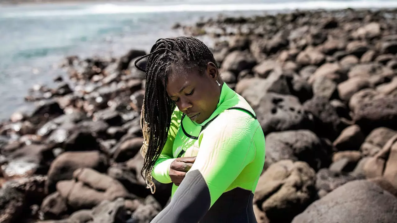 Khadjou Sambe: Senegal's first female surfer