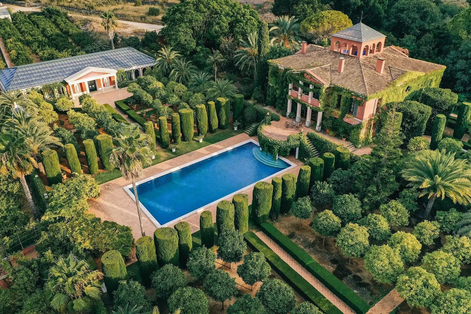 Vista area del Jardí de l'Albarda