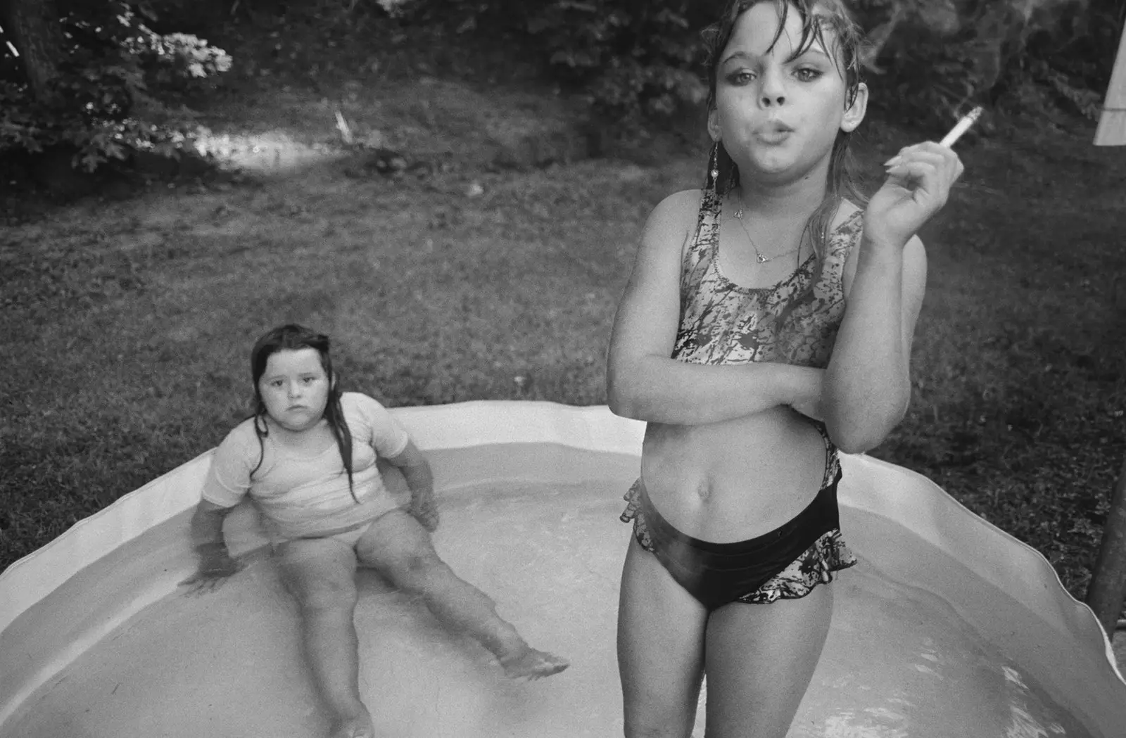 Amanda and her cousin Amy Valdese North Carolina United States 1990.