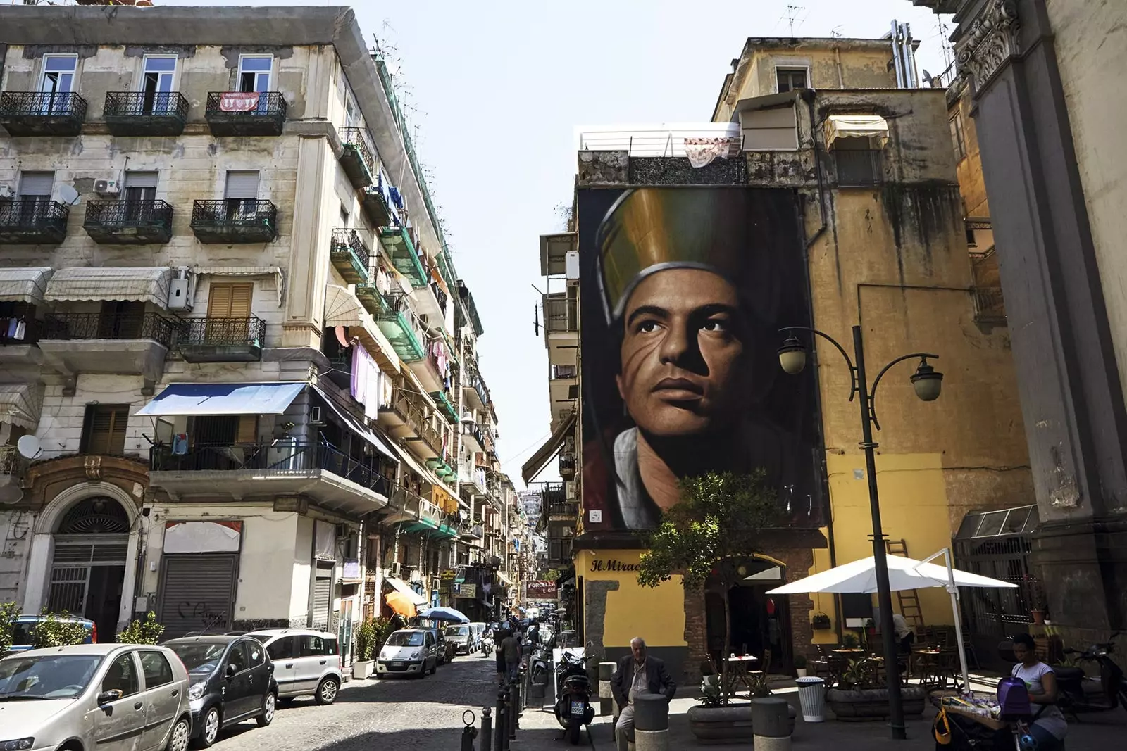 Mural de San Gennaro padroeiro de Nápoles