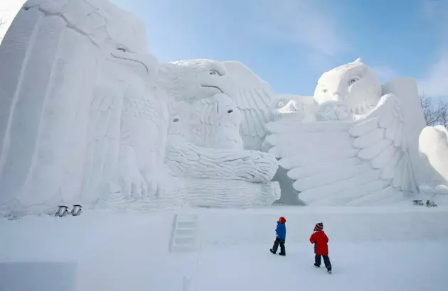 Rzeźba śnieżna w Sapporo