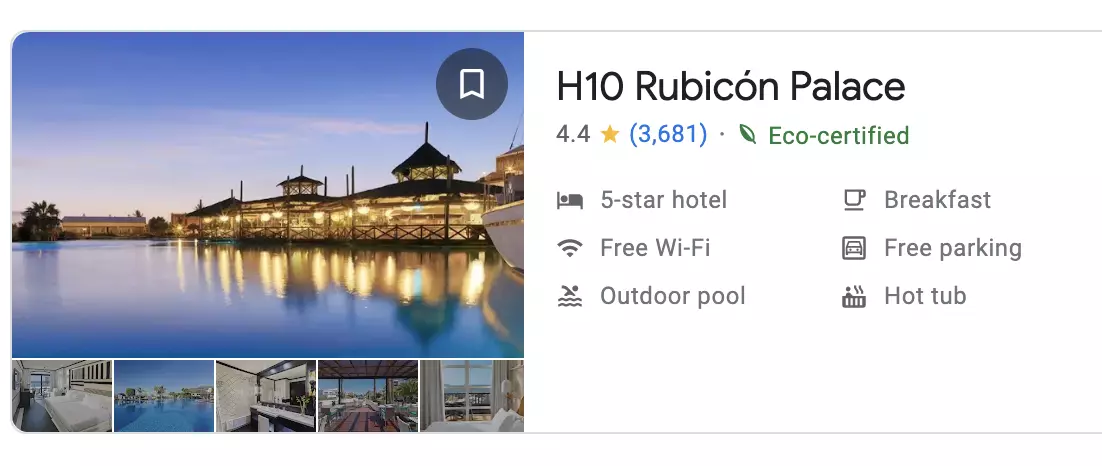 Google identifierar hållbara hotell