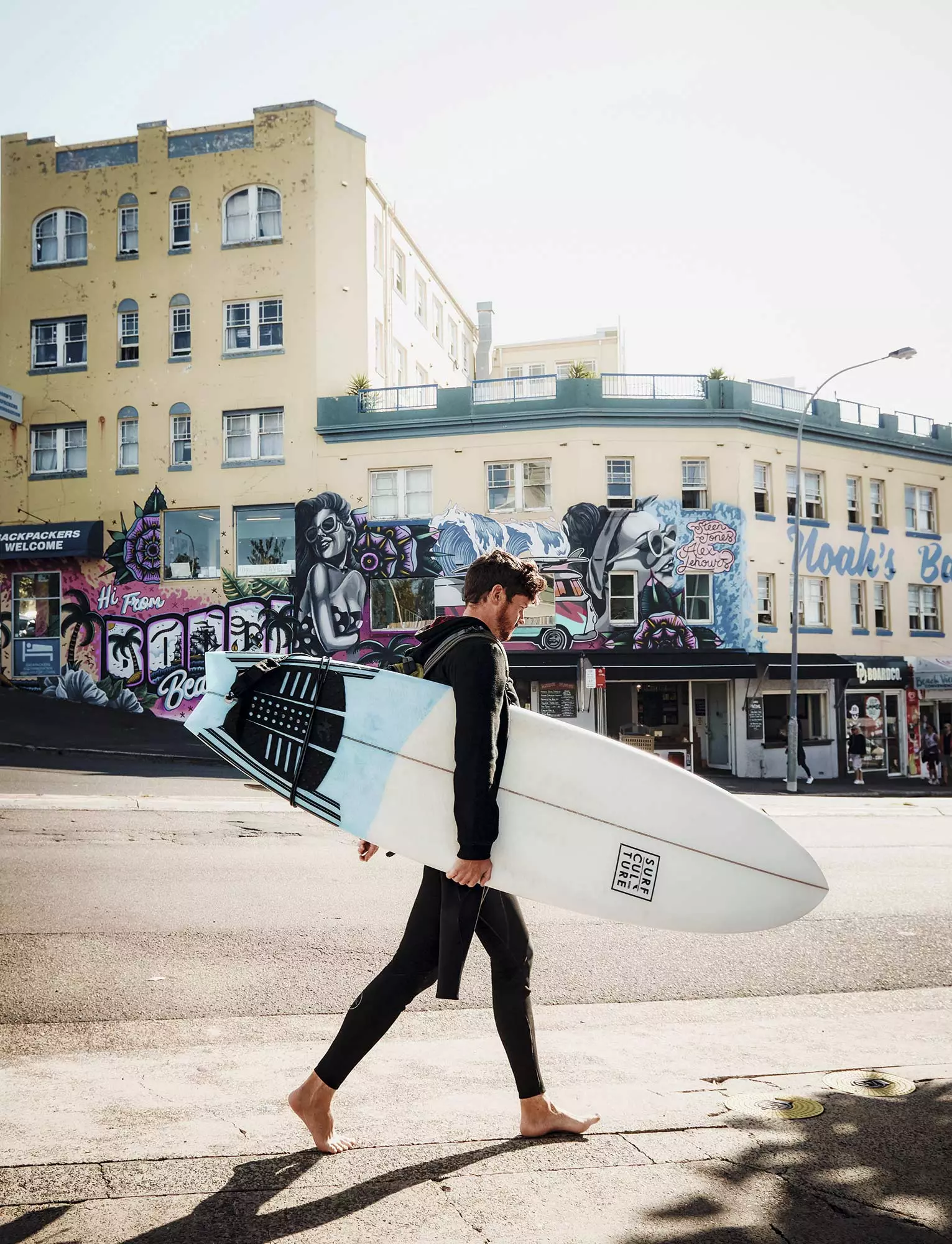 Surfista na praia de Bondi