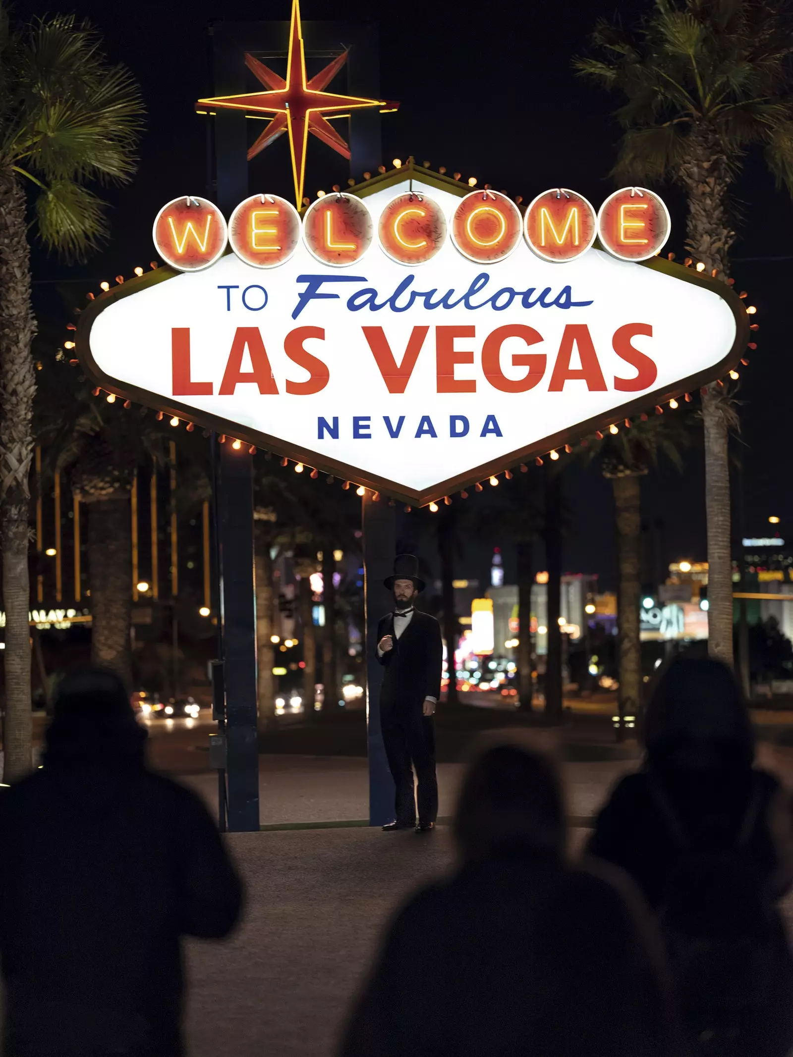 Det mytiske velkomstskiltet til byen Las Vegas