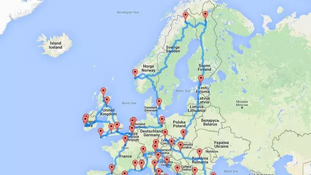 Den ultimative europæiske roadtrip