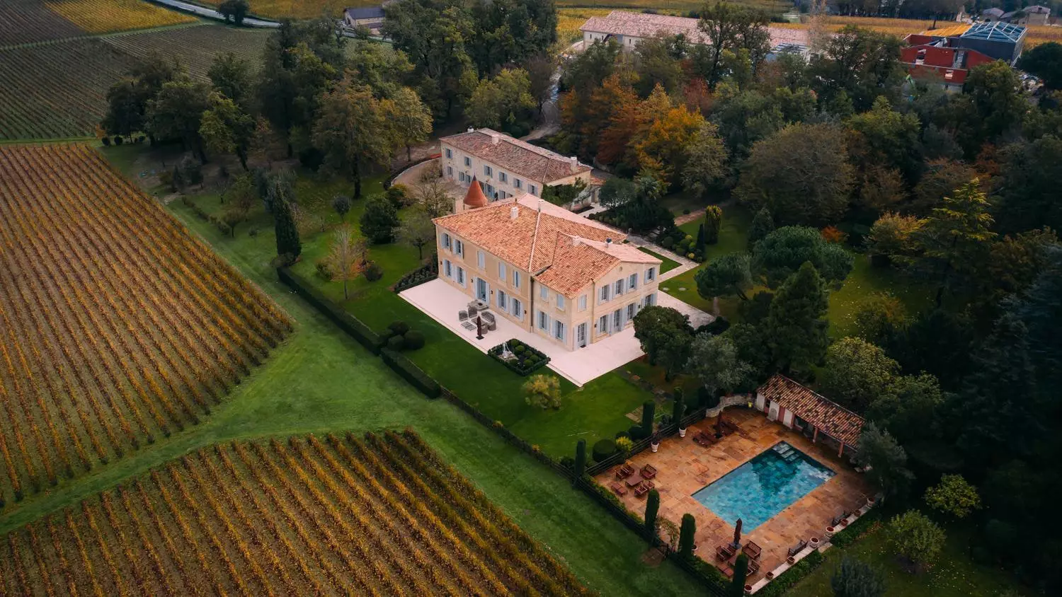 The chateau from above.