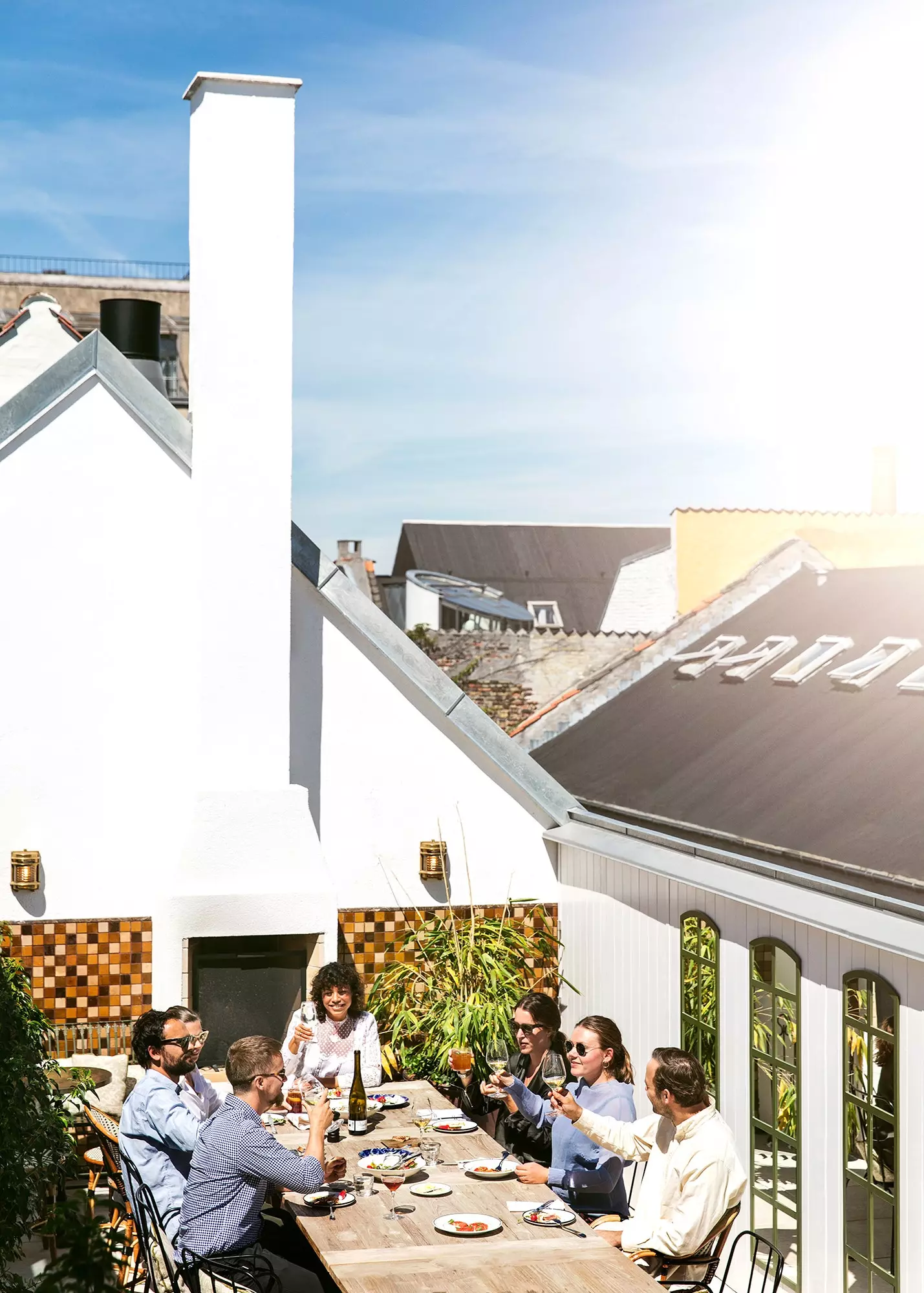 Terrasse de l'Hôtel Sanders