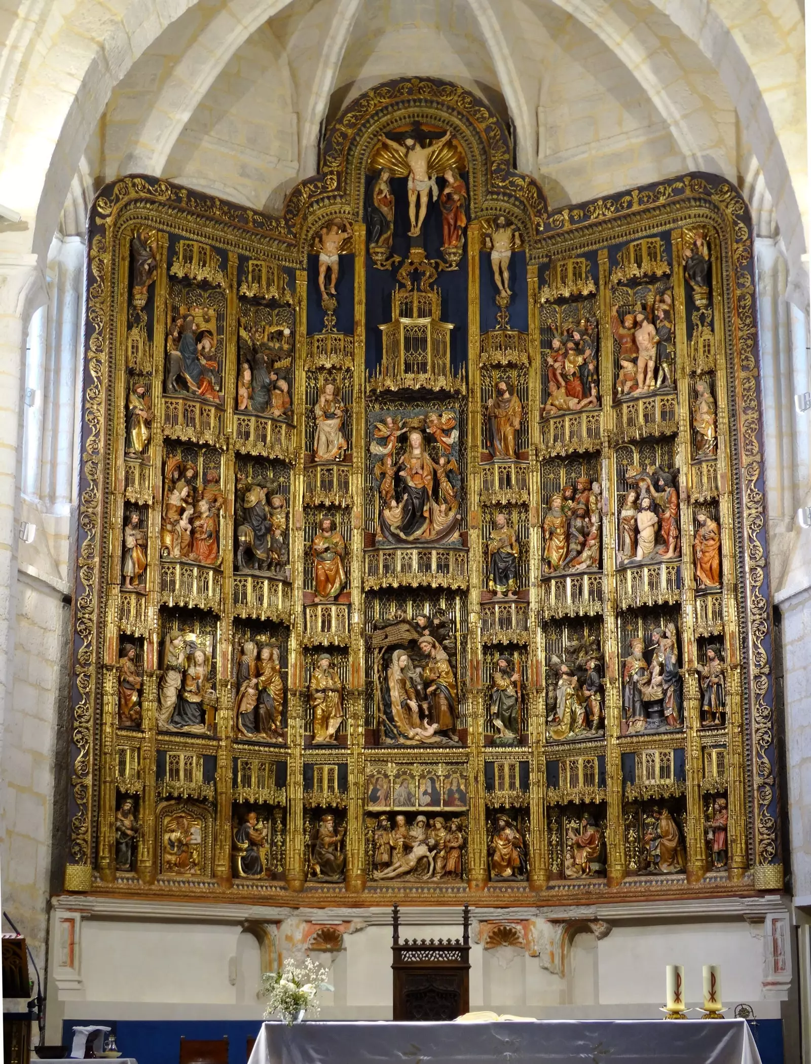 Altertavle av Assumptionskirken Dueñas Palencia