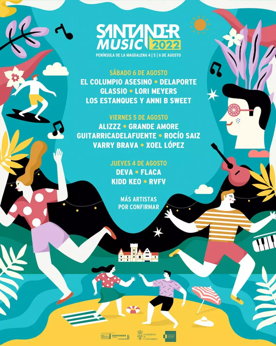 Cartaz do Santander Music.