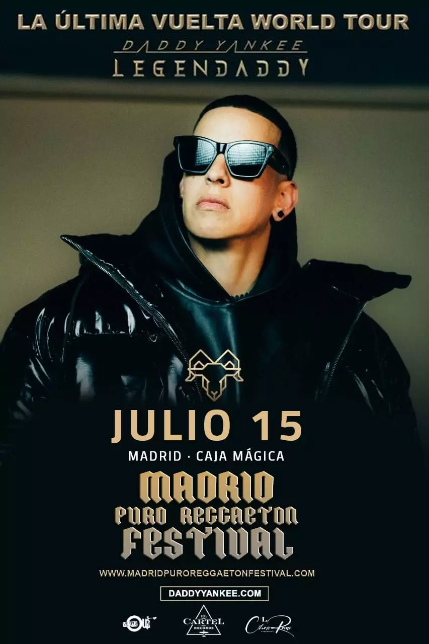 Affiche pour le Puro Reggaeton Festival avec Daddy Yankee.