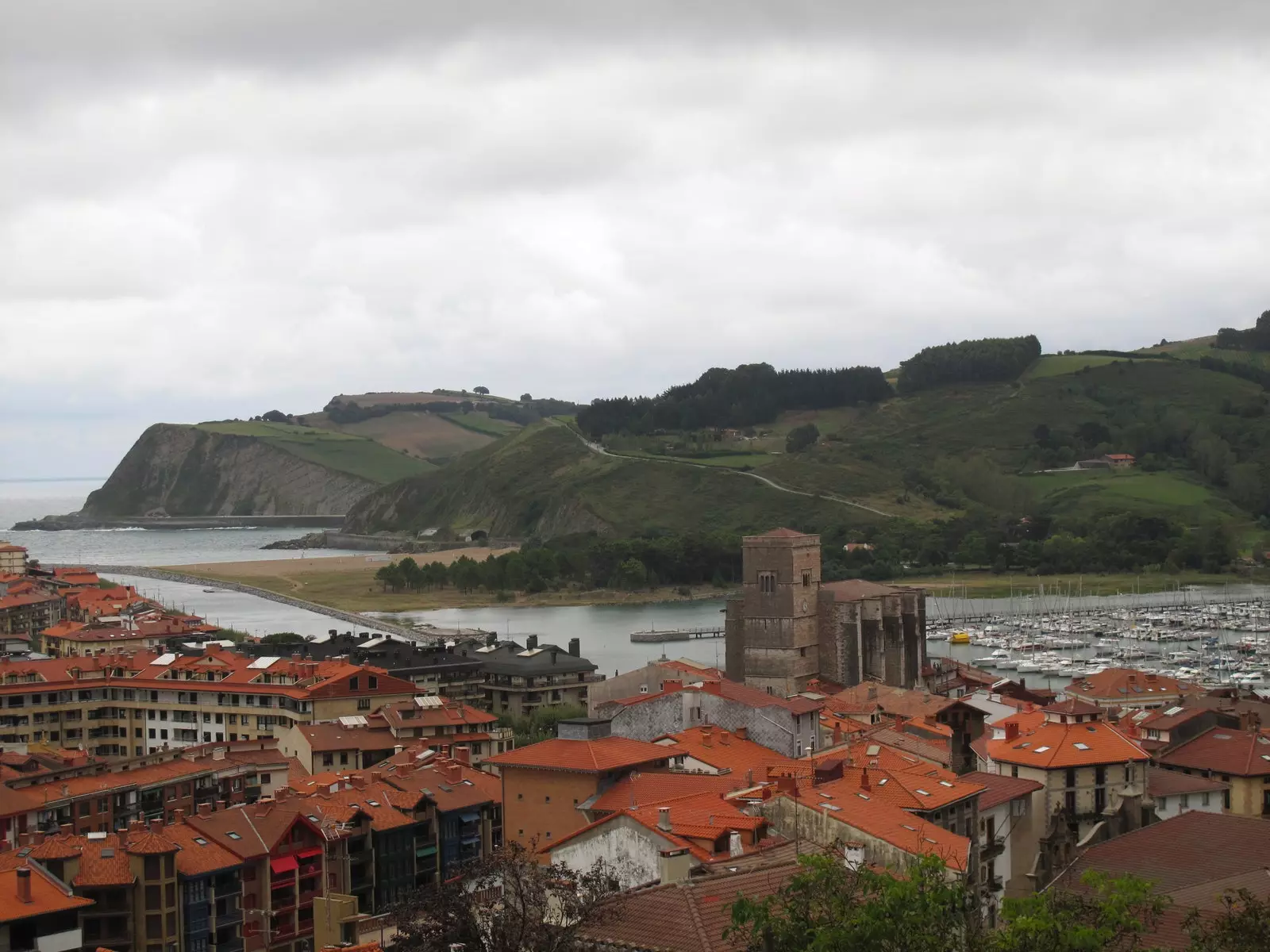 Amharc ón aer de Zumaya de Zumaia Gipuzkoa