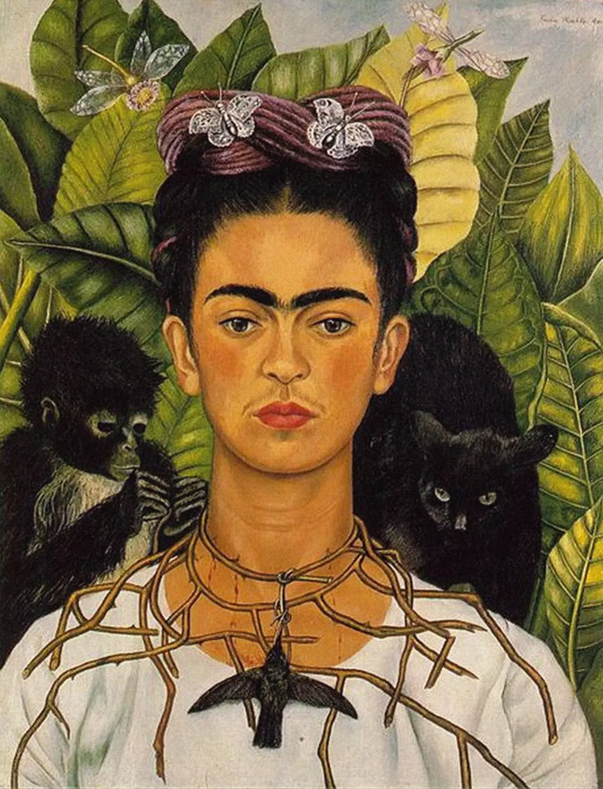 Self portrait of Frida Kahlo