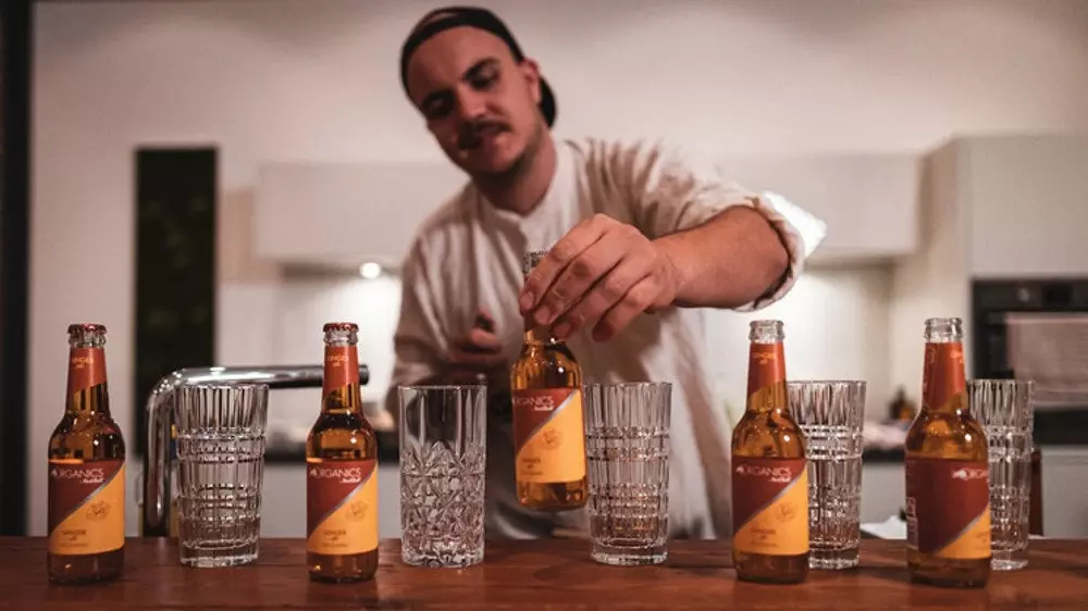 Органски производи од Red Bull® Ginger Ale.