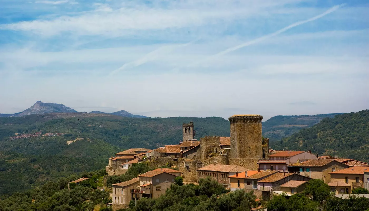 Panoramatický pohled na Mogarraz Salamanca