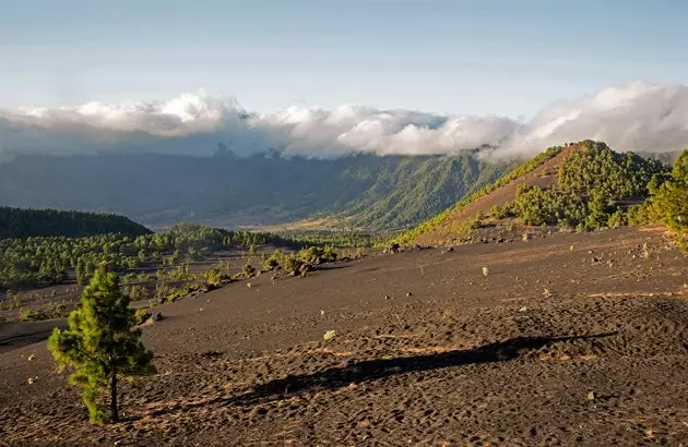 Matahari terbenam dari Llano de los Jables di El Paso