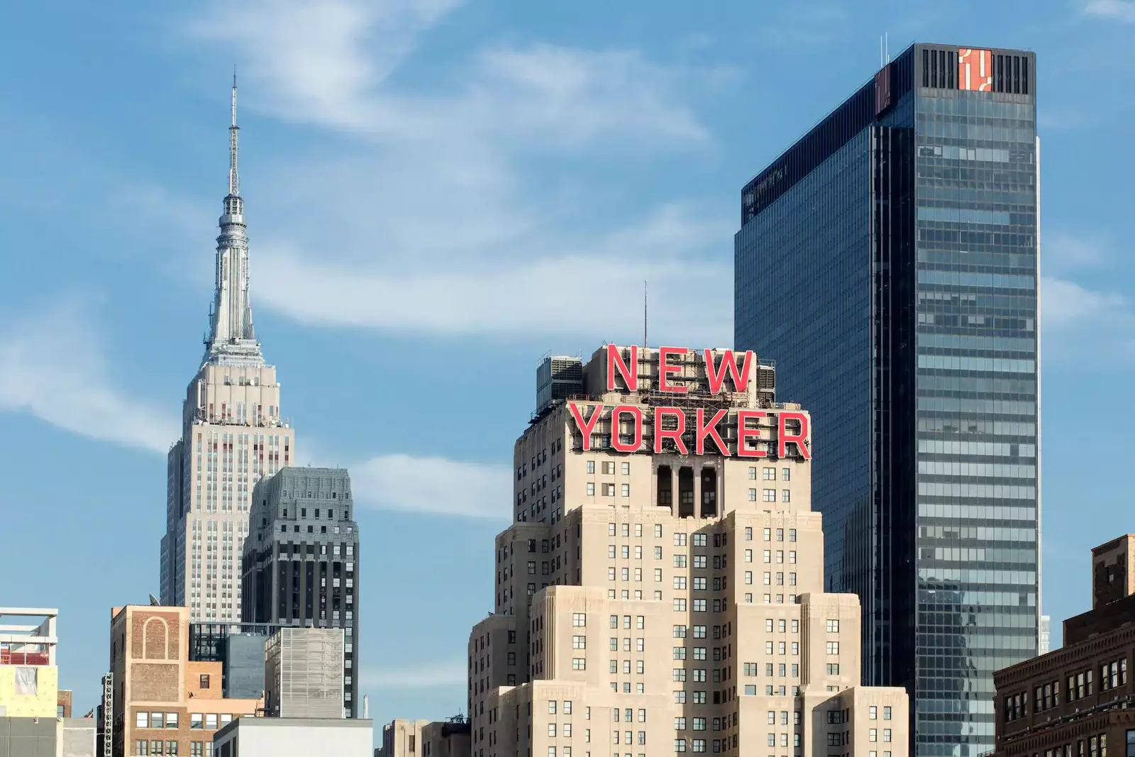 Fassad vum New Yorker Hotel zu New York