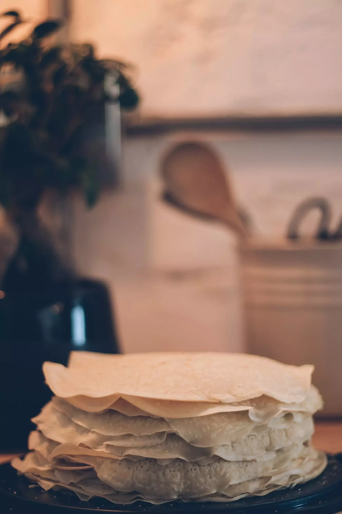 Een stapel pannenkoeken de toren van geluk