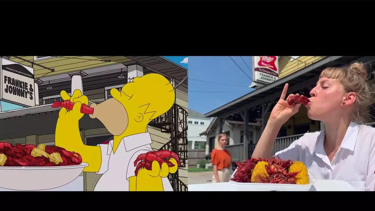 Dua teman membuat ulang tur makanan Homer Simpson di New Orleans