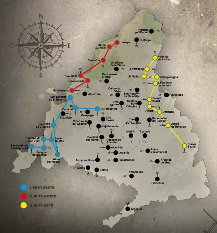 Mapa do cinema fantástico de Madrid