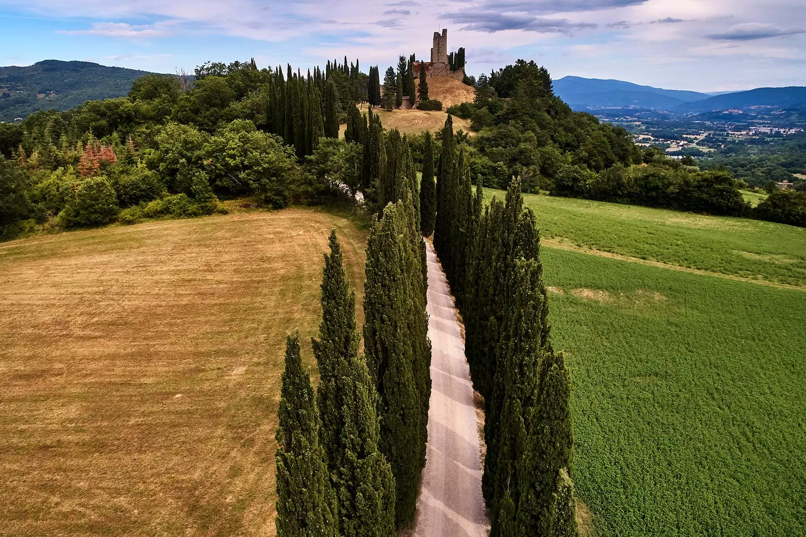 Casentino slott i Toscana