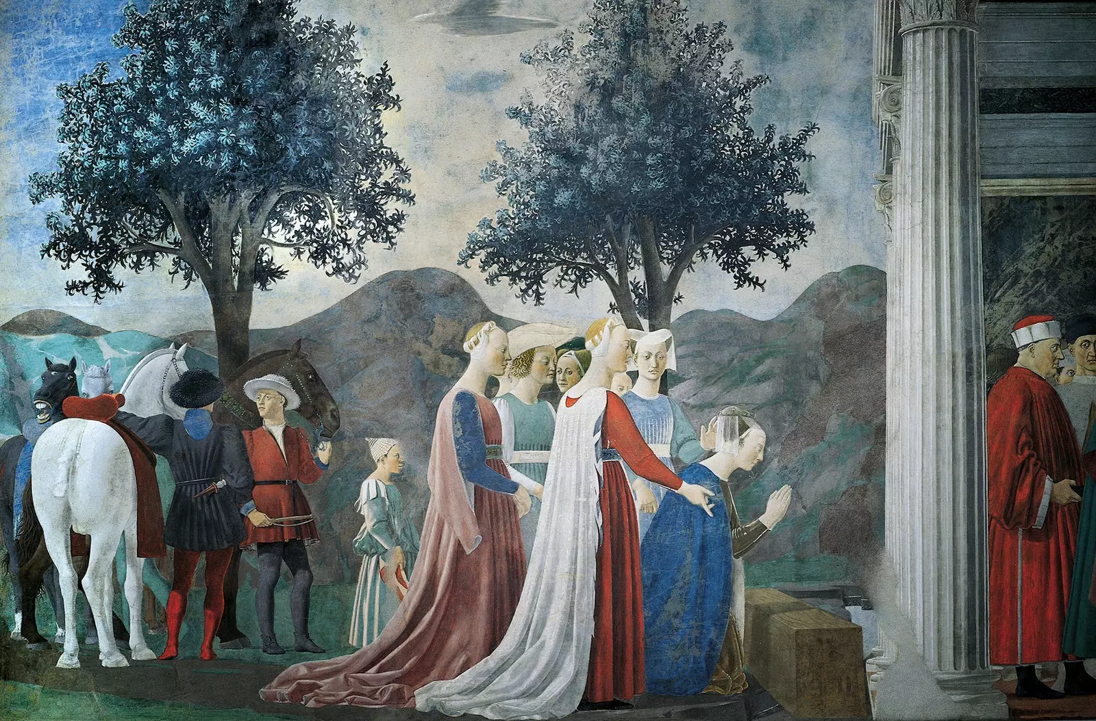 “Legjenda e Kryqit të Vërtetë nga Piero della Francesca në Arezzo