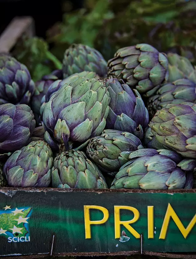 Carciofi al mercato di Scicli