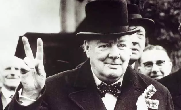 Omdat Sir Winston Churchill een heer was, gebruikte hij de V alleen met de handpalm naar buiten gericht.