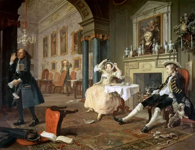 Marriage a la Mode The Tete a Tete by William Hogarth