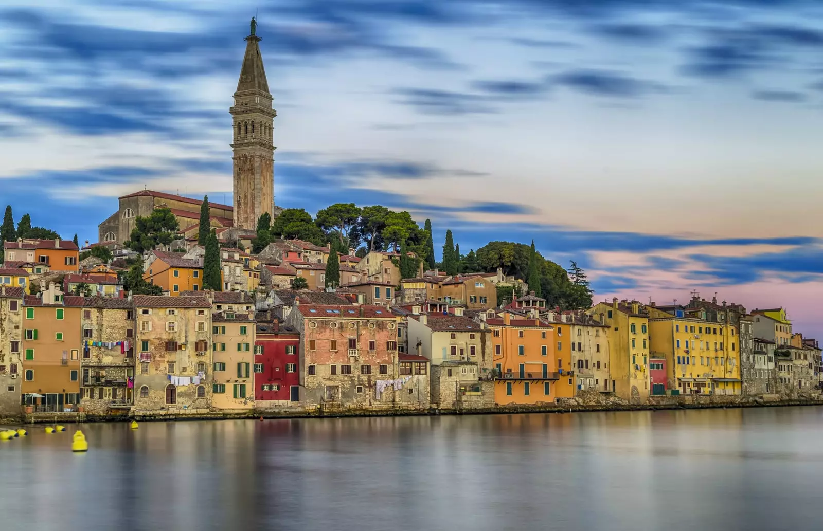 The quiet town of Rovinj on the Istrian coast of Croatia.