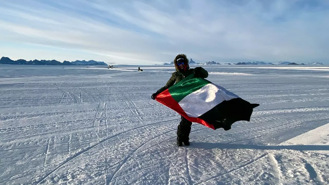 Taifead Domhanda Guinness: Tógann sé 3 lá go leith ar bhean Emirati taisteal chuig na 7 mór-roinn go léir