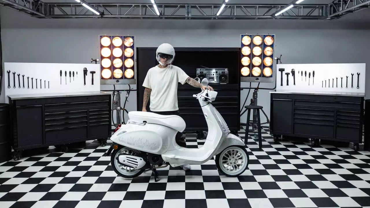 Dette er den nye Vespa designet af Justin Bieber