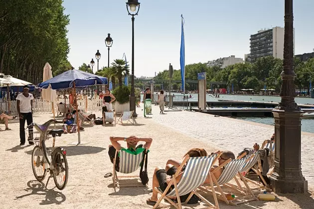 Bassin de la Villette plajı