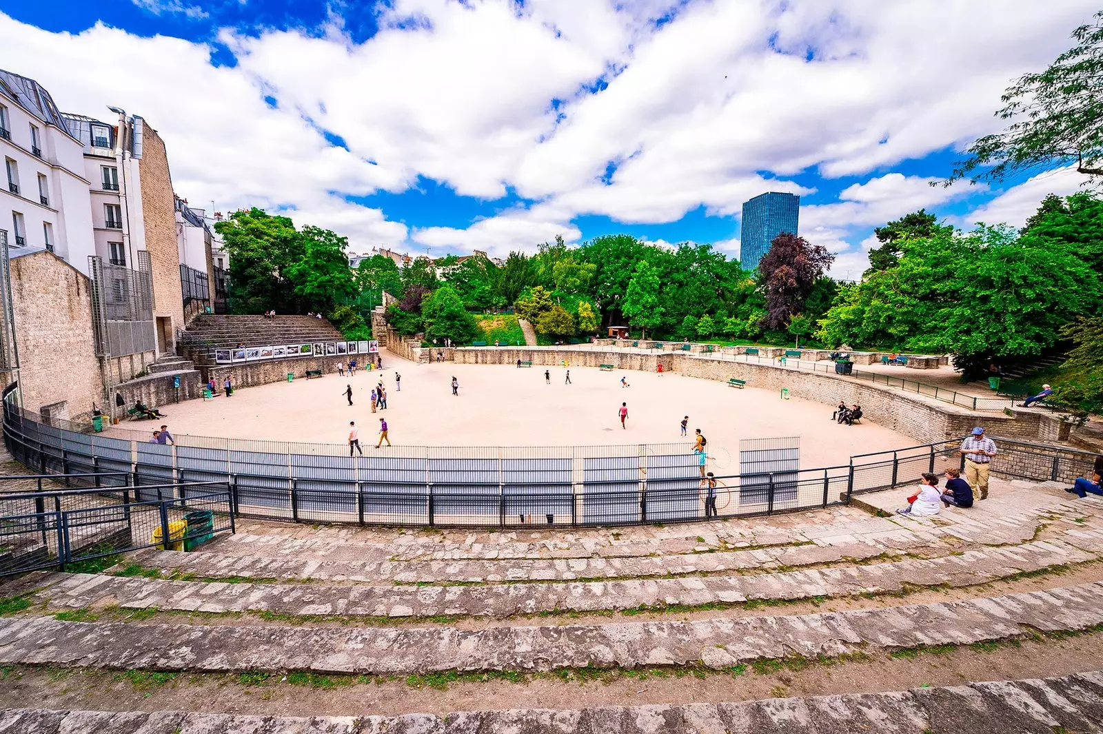 Les Arènes de Lutèce een oud Romeins amfitheater