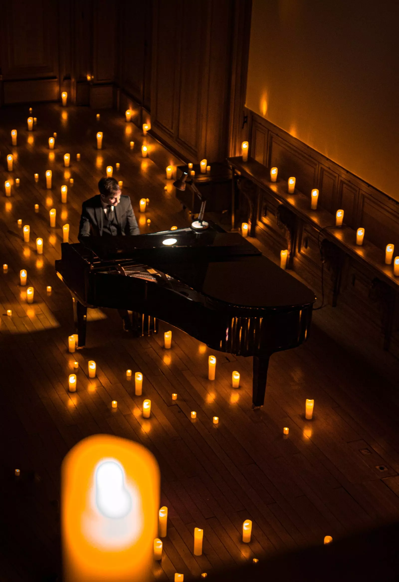 Candlelight classical music recitals lit by candlelight.