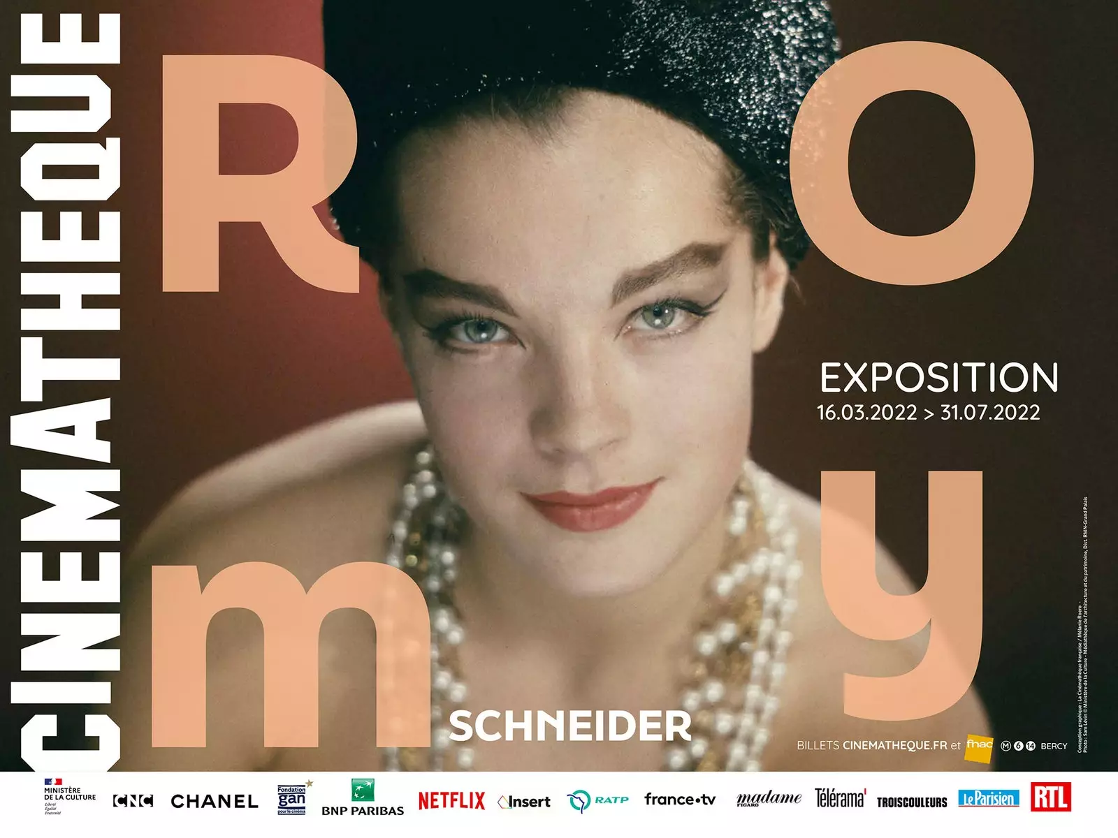 Plagát k výstave „Romy Schneider“ v Cinmathèque française