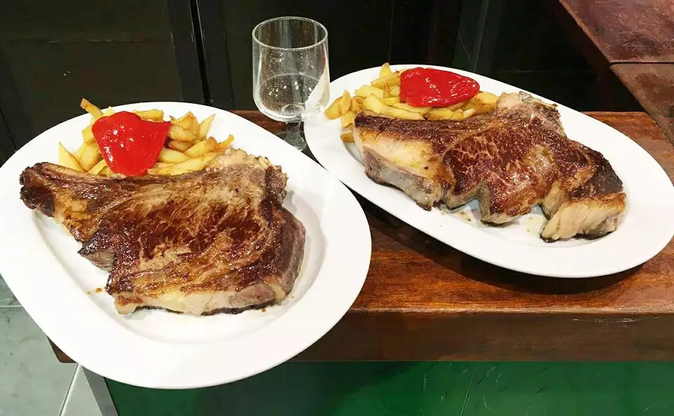 Steak T-bone dari Las Tejas de Alcorcón