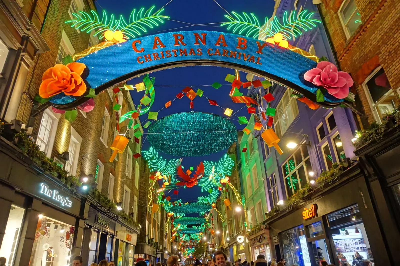 Carnaby Street karácsonyi dekoráció